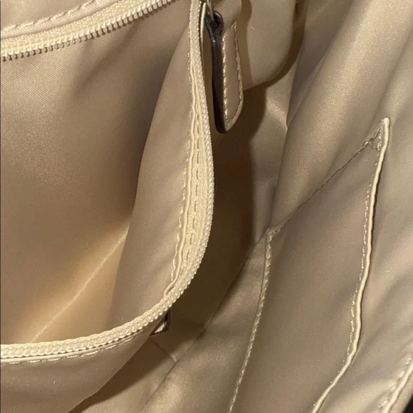 Coach Beige Leather Shoulder Bag - Picture 6 of 12
